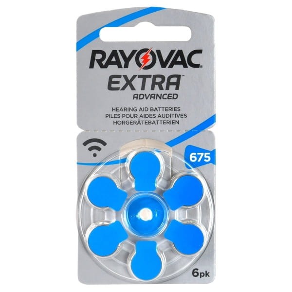 60 x baterie do aparatów słuchowych Rayovac Extra Advanced 675