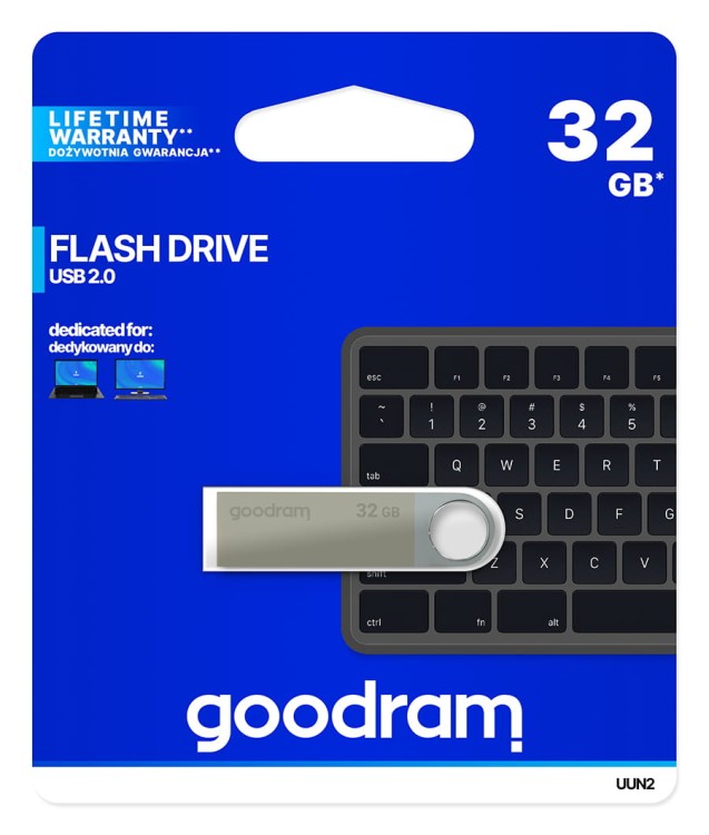 GOODRAM 32GB UUN2 SILVER USB 2.0